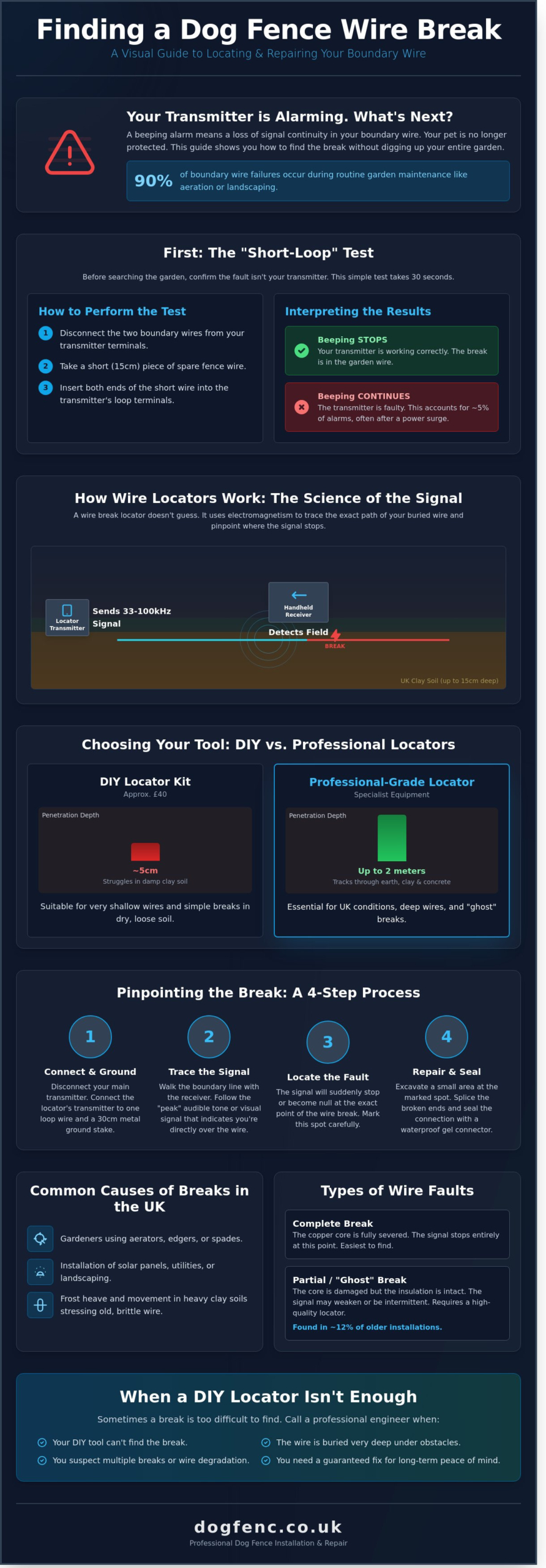 How to Use a Dog Fence Wire Break Locator: A Complete UK Guide
