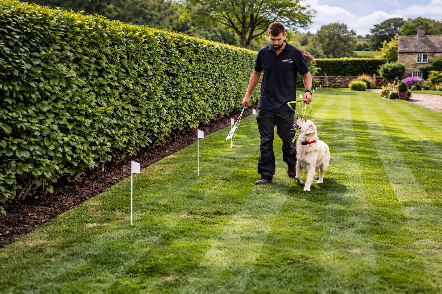 dog fence installer training dog
