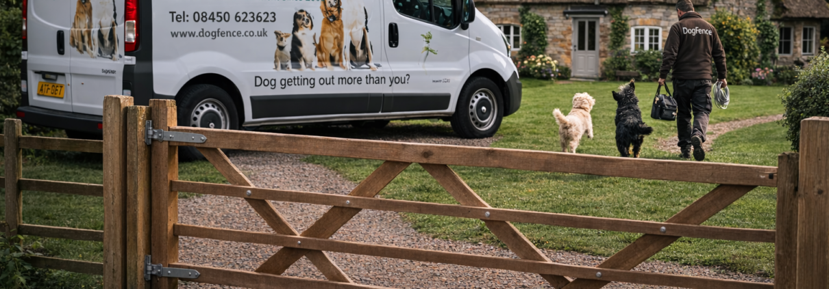 Professional invisible dog fence installer in the UK