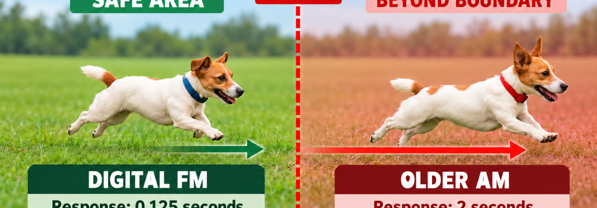 Digital Dog Fence: Reliable Boundaries for UK Gardens – digital FM versus older AM collar response times