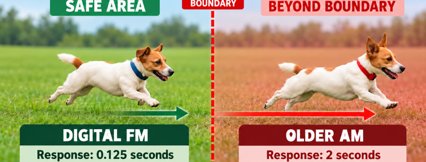 Digital Dog Fence: Reliable Boundaries for UK Gardens – digital FM versus older AM collar response times